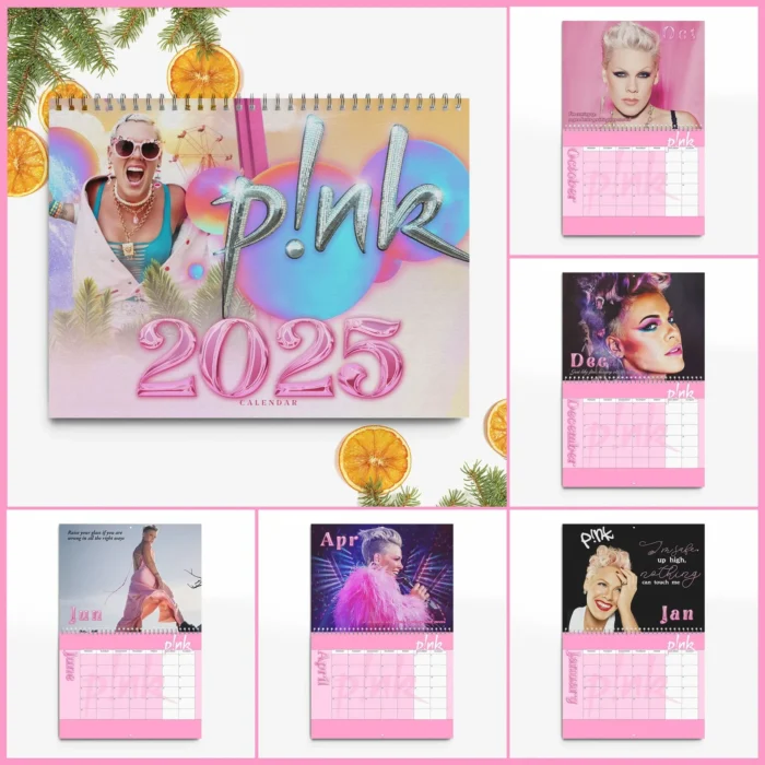 Pink singer 2025 Calendar