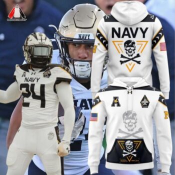 Brandon Chatman Navy Midshipmen Hoodie 3