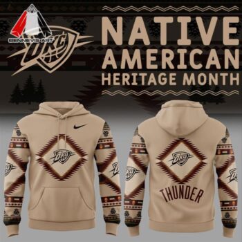 Exclusive Oklahoma City Thunder Native American Heritage Hoodie Collection