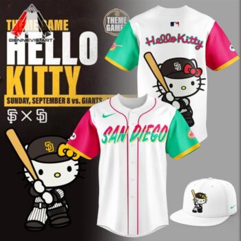 Get Your Authentic San Diego Padres Hello Kitty Baseball Jersey Today