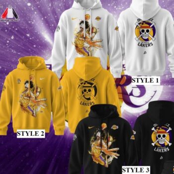 Los Angeles Lakers One Piece Luffy Hoodie