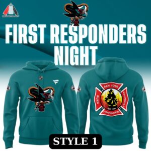 San Jose Sharks First Responders Night Ems Fire Police Hoodie