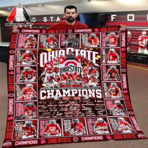 Ohio State Buckeyes Champions 2025 Blanket