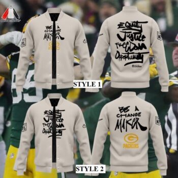 Matt LaFleur Green Bay Packers Be A Change Maker Bomber Jacket