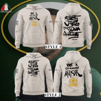 Matt LaFleur Green Bay Packers Be A Change Maker Hoodie