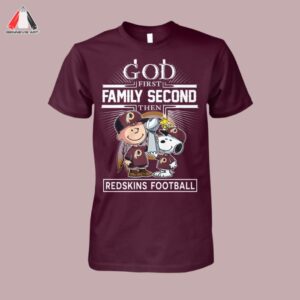 God First Family Second Then Washington Commanders Peanuts Shirt