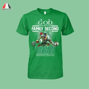 ON SALE Boston Celtics God First Family Second Shirt