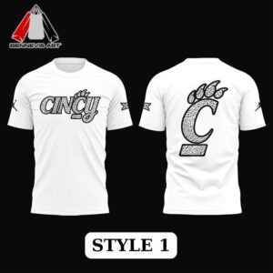 Cincinnati Bearcats Basketball Ice White Cincy Shirt