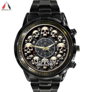 Custom Name Skull Watch