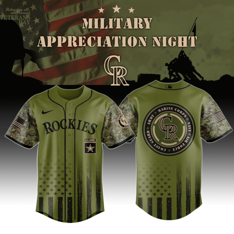 Colorado Rockies x Military appreciation night Baseball jersey