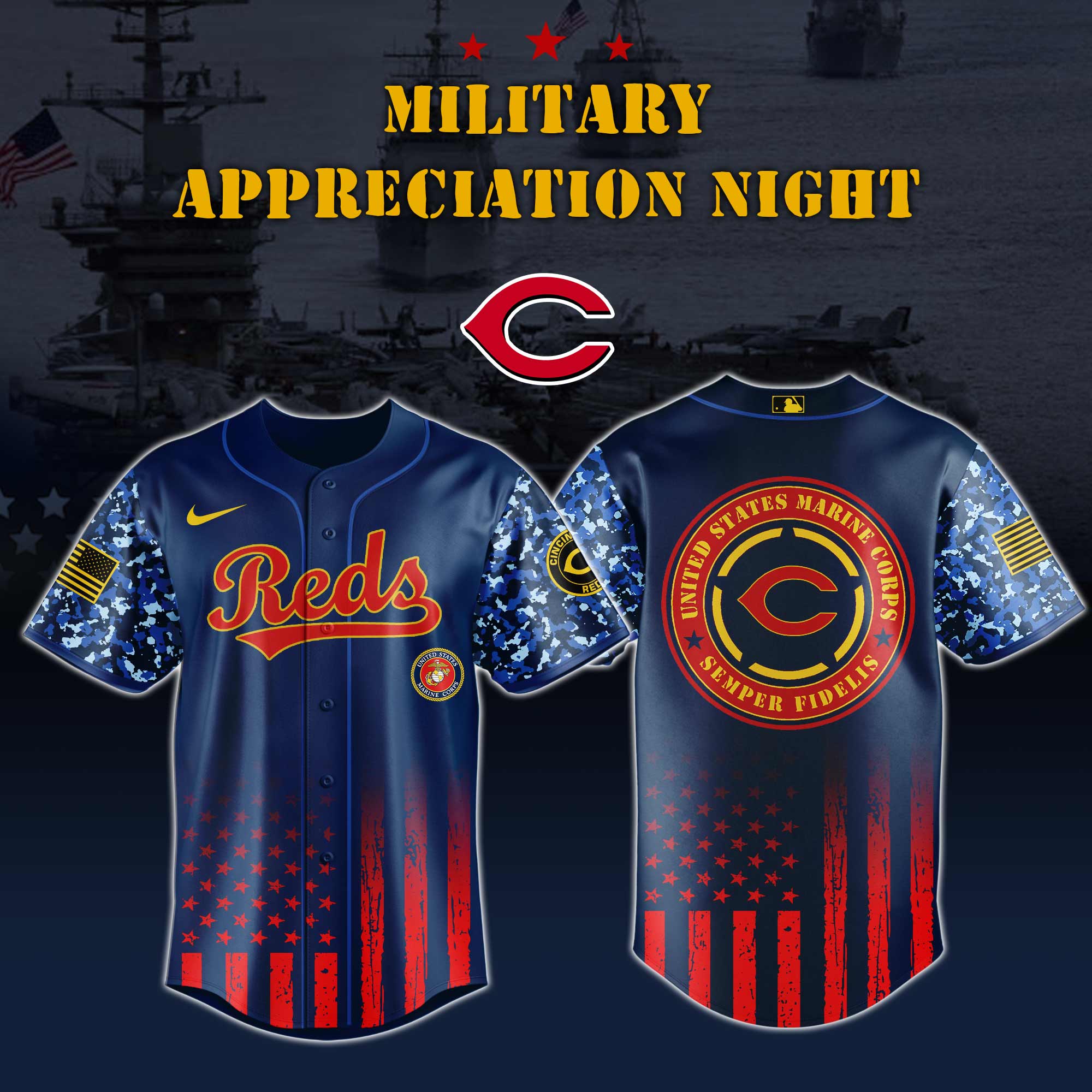 Cincinnati reds military appreciation night Baseball jersey Cincinnati reds military appreciation night Baseball jersey